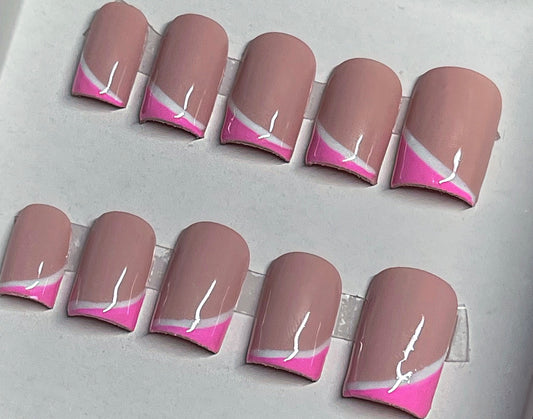 Nude x Pink Strip