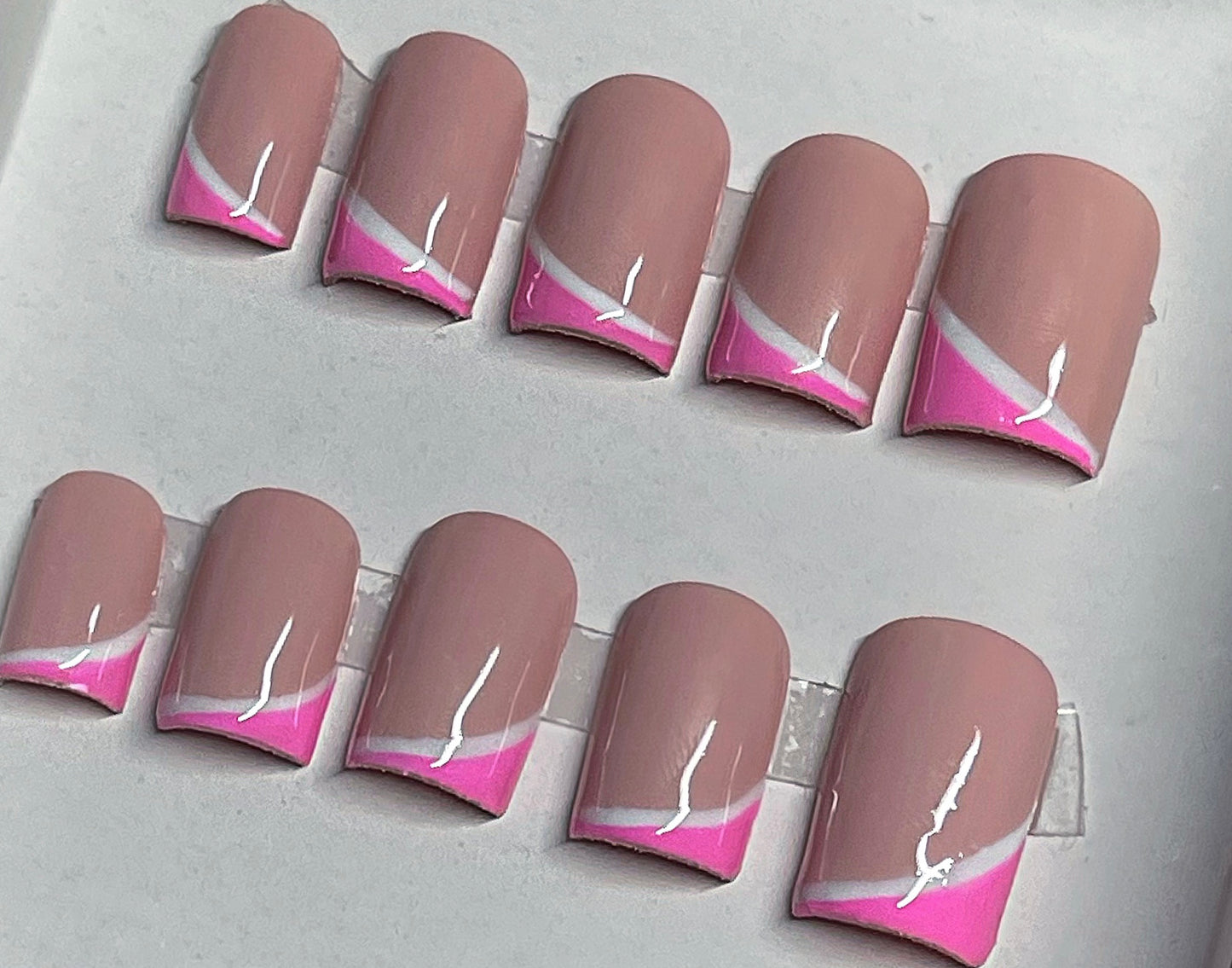 Nude x Pink Strip