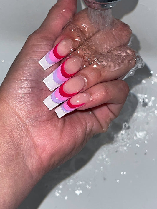 Hot Pink 3D French