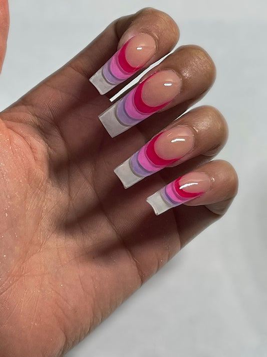 Hot Pink 3D French