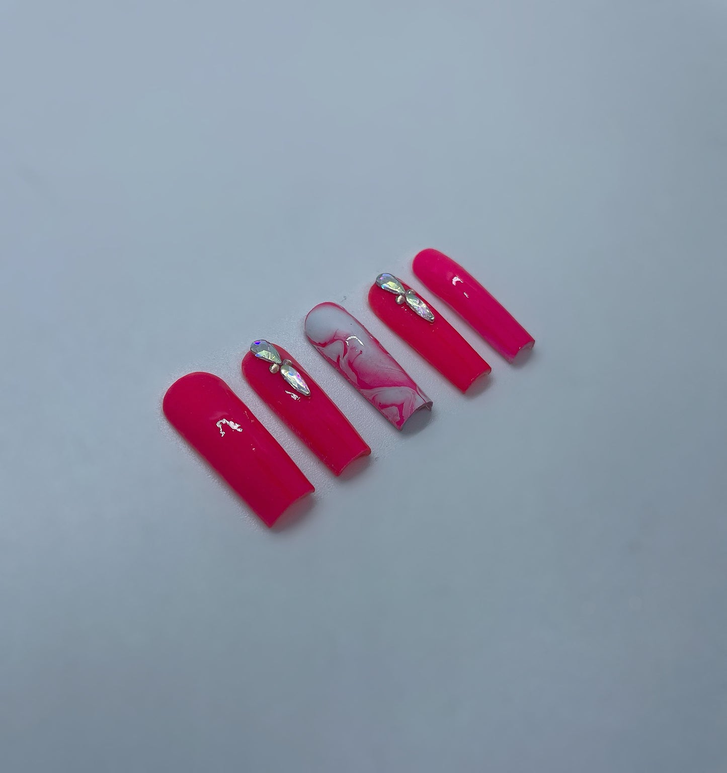 Hot Pink X Marble