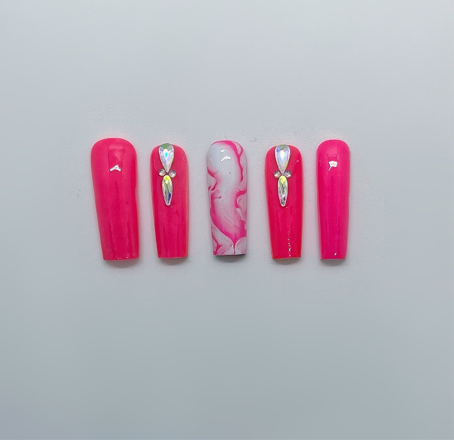 Hot Pink X Marble